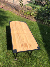 Load image into Gallery viewer, Beer Die Table - Wood - Sitting Beer Die Size - Portable - Waterproof
