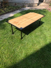 Load image into Gallery viewer, Beer Die Table - Wood - Sitting Beer Die Size - Portable - Waterproof
